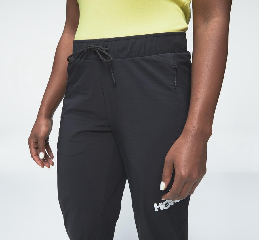 Hoka One One Pants Womens Black - Jogger - 89731ZTLX